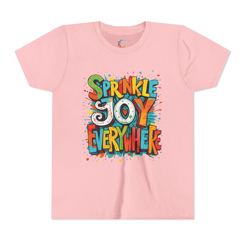 Kids’ “Sprinkle Joy Everywhere” Pink T-Shirt