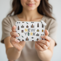 PENELOPE | New York Mini Clutch Bag - Stylish Travel Accessory with Landmark Designs thumbnail