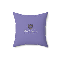 BEVERLY | Los Angeles California Faux Suede Square Pillow - Decorative Throw for Home & Travel thumbnail