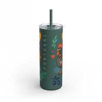 Tumbler - Portugal Themed Matte Skinny Tumbler, 20oz thumbnail