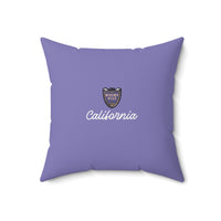 BEVERLY | Los Angeles California Faux Suede Square Pillow - Decorative Throw for Home & Travel thumbnail