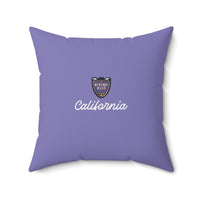BEVERLY | Los Angeles California Faux Suede Square Pillow - Decorative Throw for Home & Travel thumbnail