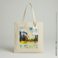 AMITA | Yosemite Watercolor Canvas Tote thumbnail
