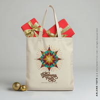 ARLENE | Christmas Canvas Tote thumbnail