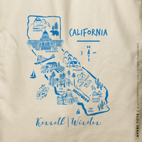 AVERY | California Map Tote thumbnail