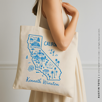 AVERY | California Map Tote thumbnail