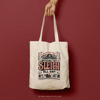 BEA | Christmas Sleigh All Day Canvas Tote thumbnail