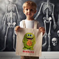 MONSTER BERNARD | Halloween Canvas Tote thumbnail