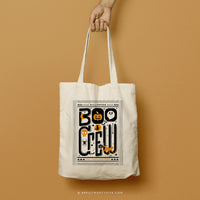 BOO CREW ONE | Halloween Canvas Tote thumbnail