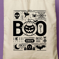 BOO CREW TWO | Halloween Canvas Tote thumbnail