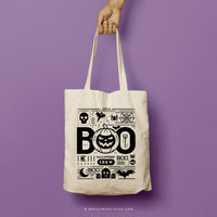 BOO CREW TWO | Halloween Canvas Tote thumbnail