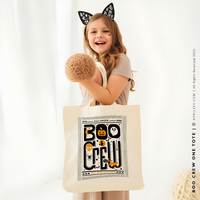 BOO CREW ONE | Halloween Canvas Tote thumbnail