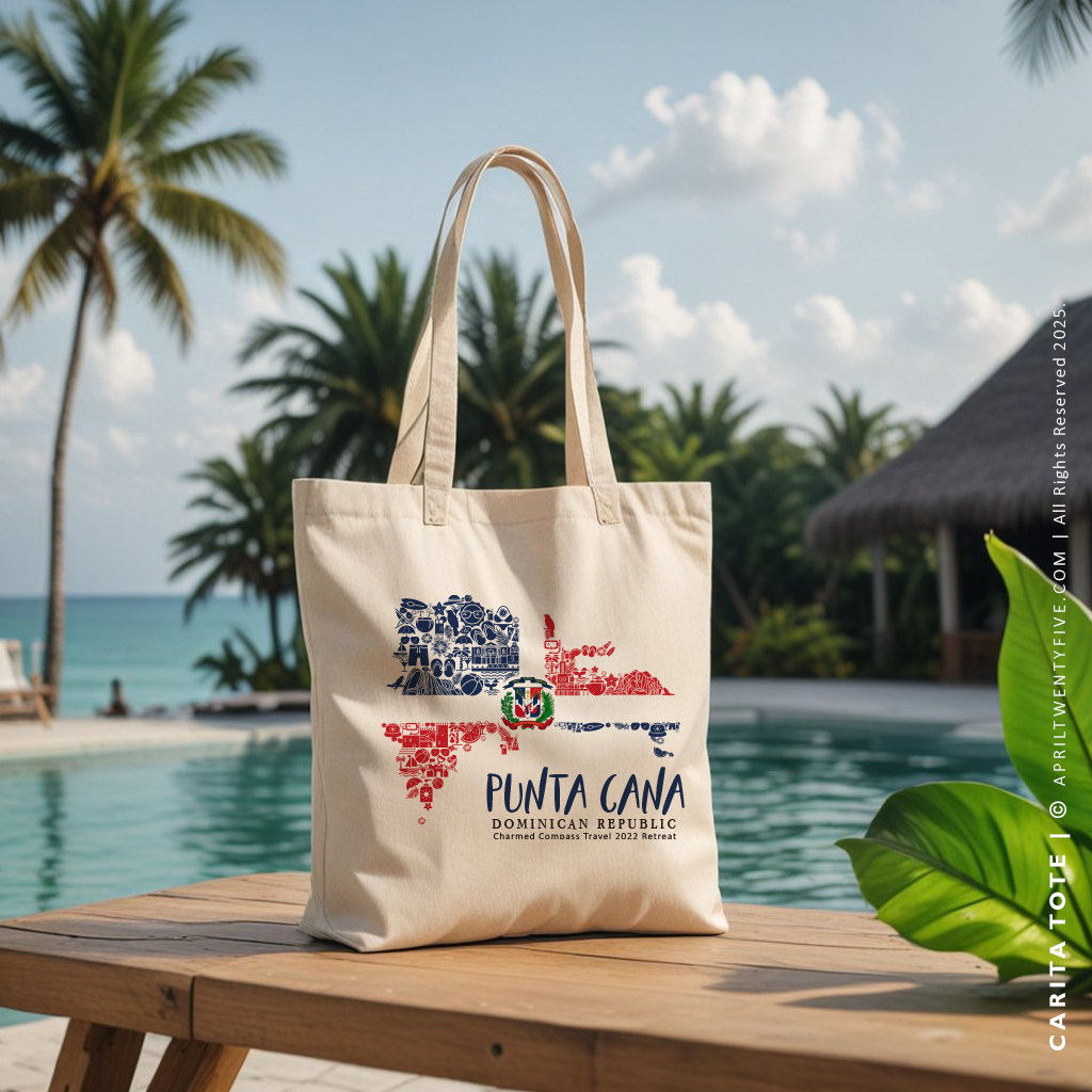 CARITA | Dominican Republic Map Tote