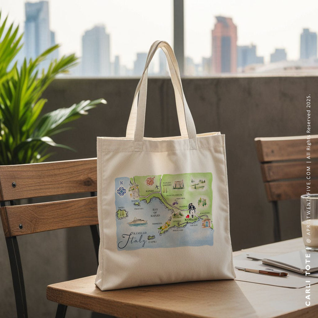 CARLI | Ravello, Italy Canvas Tote