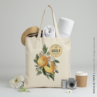 CECILIA | Lemon Canvas Tote thumbnail