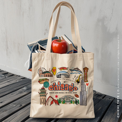 CHICHI | Chicago, Illinois Canvas Tote