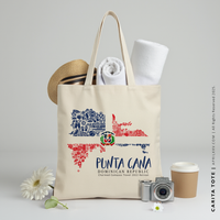 CARITA | Dominican Republic Map Tote thumbnail
