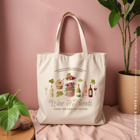 CHARLOTTE | Grape Vineyard and Wine Country Canvas Tote thumbnail