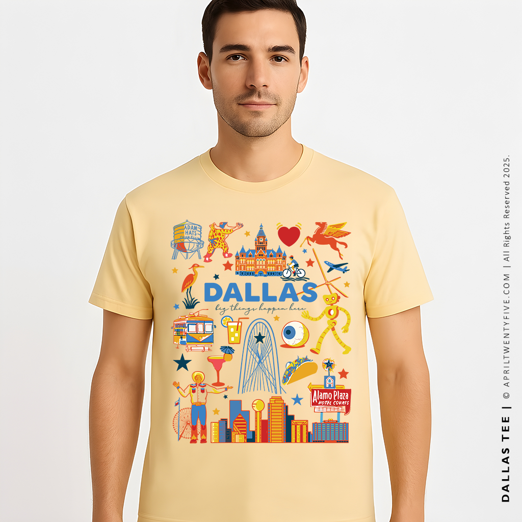 DALLAS | Texas Men's Graphic T-shirt