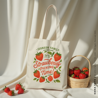 DANA | Strawberry Picking Tote (Personalized) thumbnail