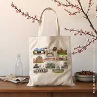 AMELIA | Washington DC Tote Souvenir Canvas Tote Bag thumbnail