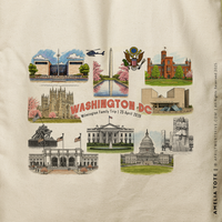 AMELIA | Washington DC Tote Souvenir Canvas Tote Bag thumbnail