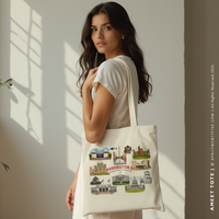 AMELIA | Washington DC Tote Souvenir Canvas Tote Bag thumbnail