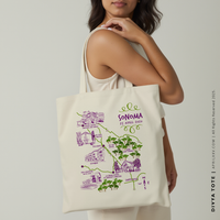 DIVYA | Sonoma, California Map Tote thumbnail