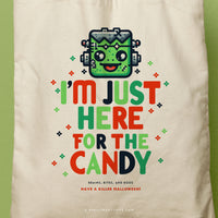 FRANKIE | Halloween Canvas Tote thumbnail