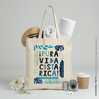 GIANNA | Pura Vida, Costa Rica Canvas Tote thumbnail