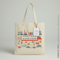 GIESELLA | Martha's Vineyard, Cape Cod Canvas Tote thumbnail