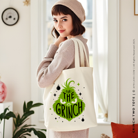 GRINCH TWO | Christmas Canvas Tote thumbnail