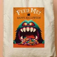 MONSTER GUSTAV | Halloween Canvas Tote thumbnail