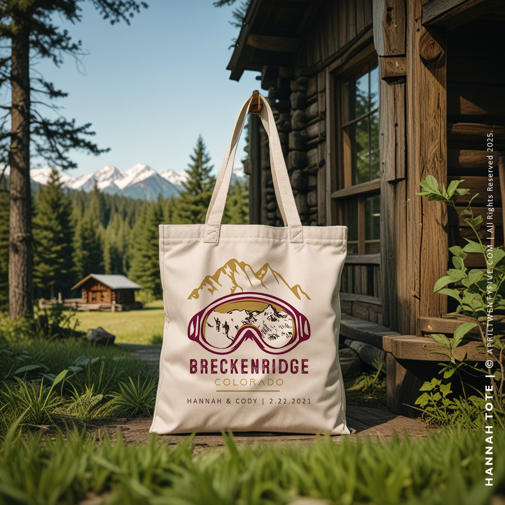 HANNAH | Breckenridge, Colorado Canvas Tote