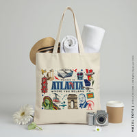 HAZEL | Atlanta, Georgia Canvas Tote thumbnail