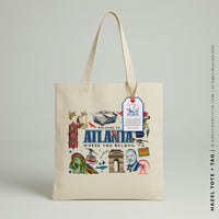 HAZEL | Atlanta, Georgia Canvas Tote thumbnail