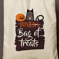 HUNTER | Personalized Bag of Treats Canvas Tote thumbnail
