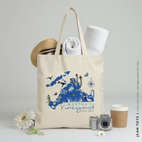 JEAN | Martha's Vineyard, Cape Cod Canvas Tote thumbnail