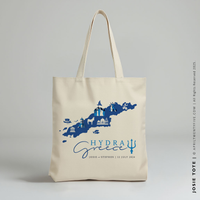 JOSIE | Hydra Greece Map Tote thumbnail
