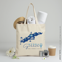JOSIE | Hydra Greece Map Tote thumbnail