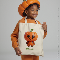 MONSTER JACK O' BRIAN | Halloween Canvas Tote thumbnail