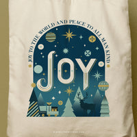 JOY TWO | Christmas Canvas Tote thumbnail