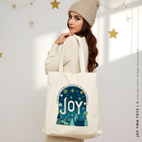 JOY TWO | Christmas Canvas Tote thumbnail