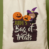 JUDY | Personalized Bag of Treats Canvas Tote thumbnail