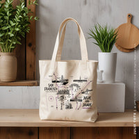 JULIE | San Francisco California Map Tote thumbnail