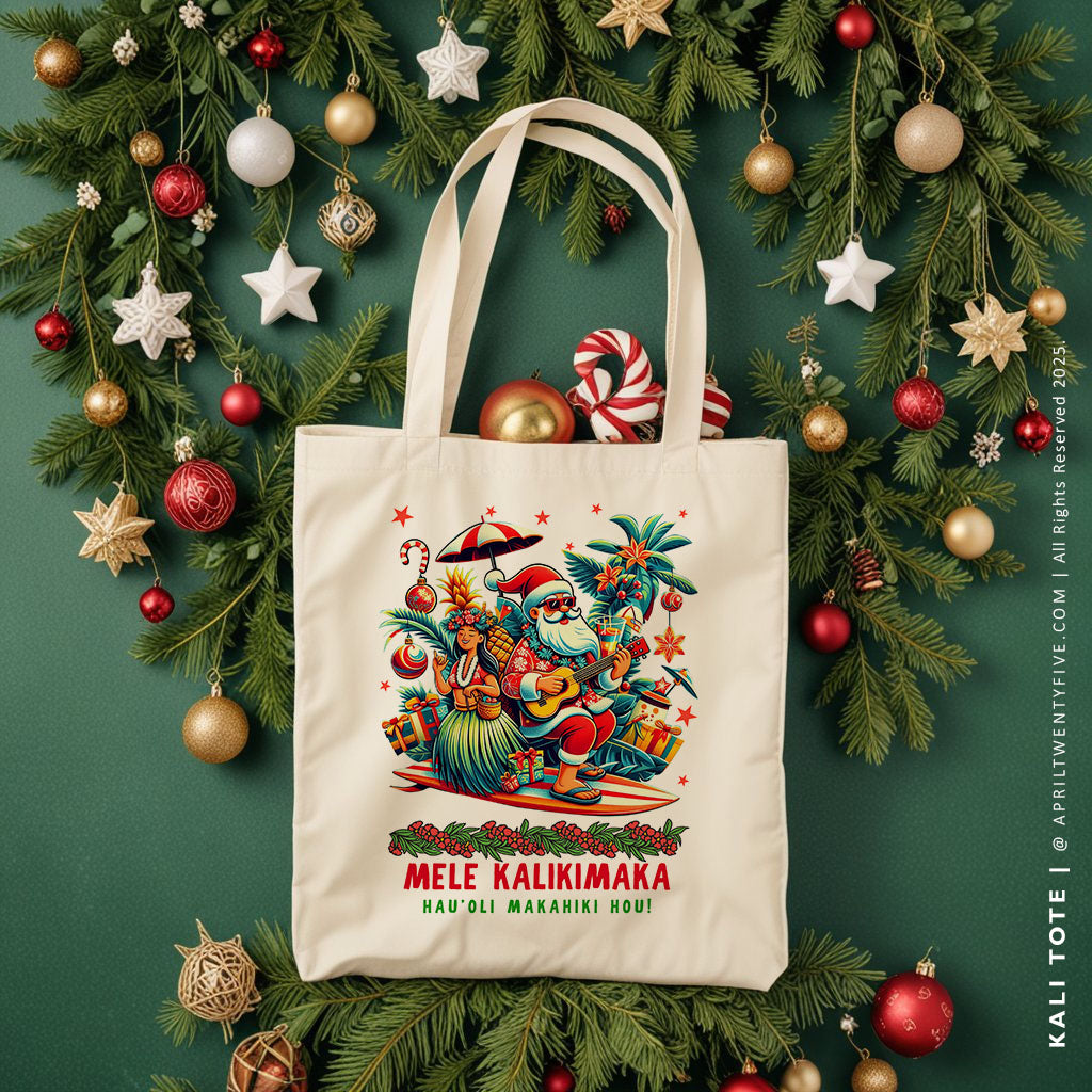 KALI | Christmas Canvas Tote
