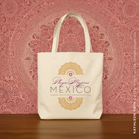 KATHLEEN | Playa Mujeres, Mexico Arabesque Canvas Tote thumbnail