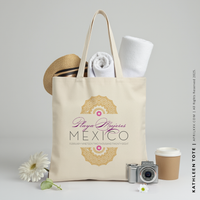 KATHLEEN | Playa Mujeres, Mexico Arabesque Canvas Tote thumbnail