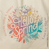 LAURICE | Hello Spring Tote (Personalized) thumbnail