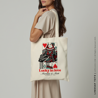 LINDSAY | Las Vegas King and Queen of Hearts Tote thumbnail